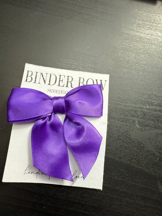 Binder Bow – Royal Purple