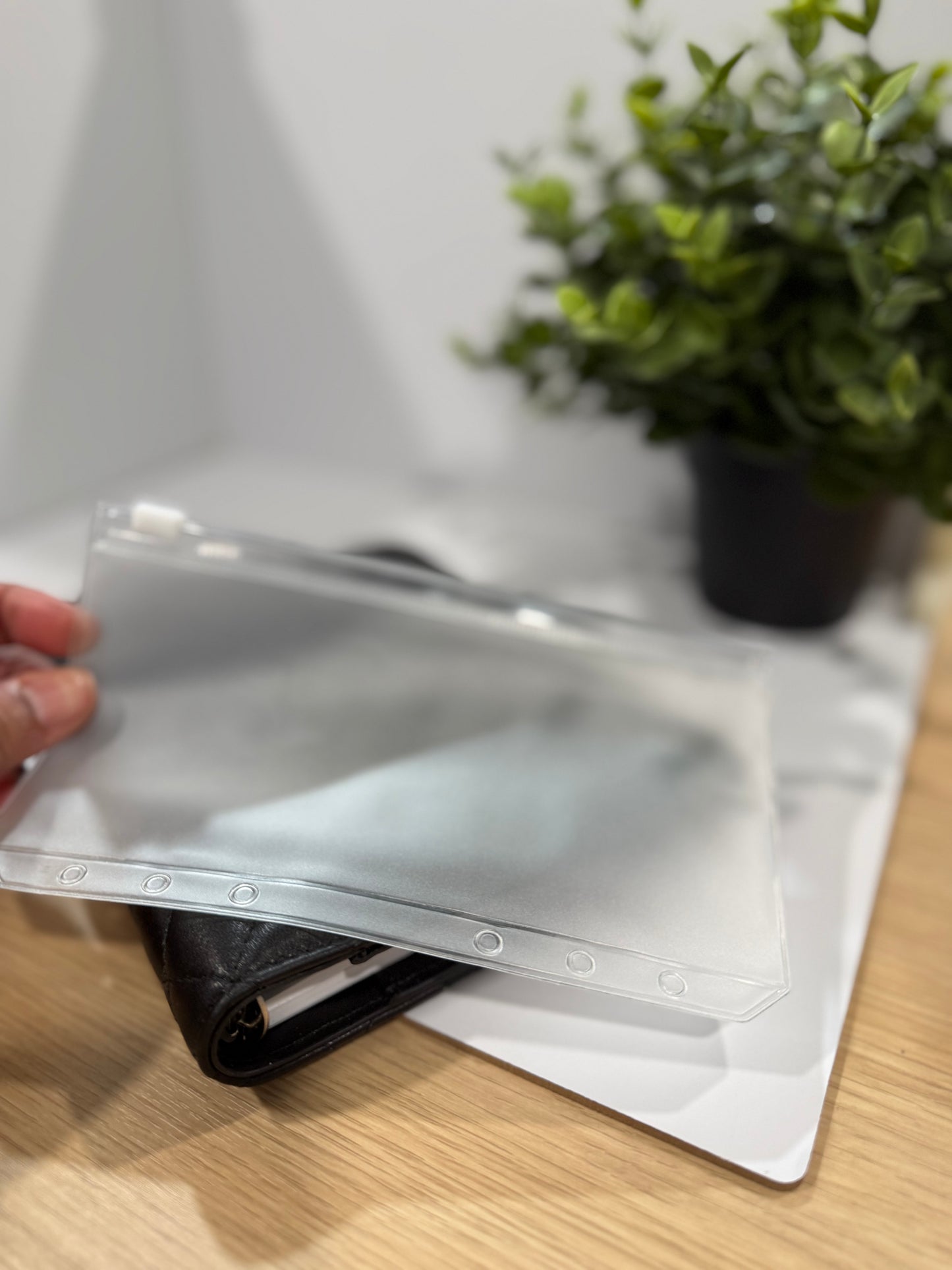 Frosted PVC Cash Envelope with Slider-Zip Closure