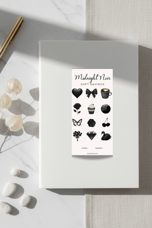 Color Duo Savings Challenge | Midnight Noir - ModestDollarCo