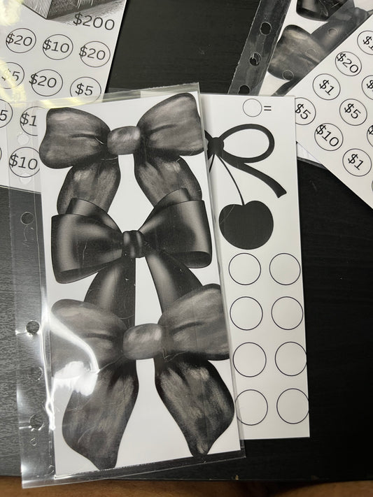 Bow Saving Tracker/ Envelope Duo-Black
