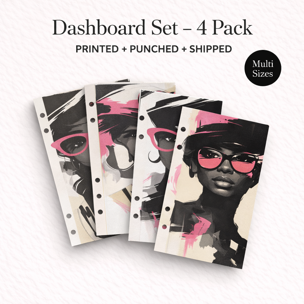 Black Girl Magic — Linen Print Dashboard Set (4 Designs)