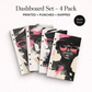 Black Girl Magic — Linen Print Dashboard Set (4 Designs)