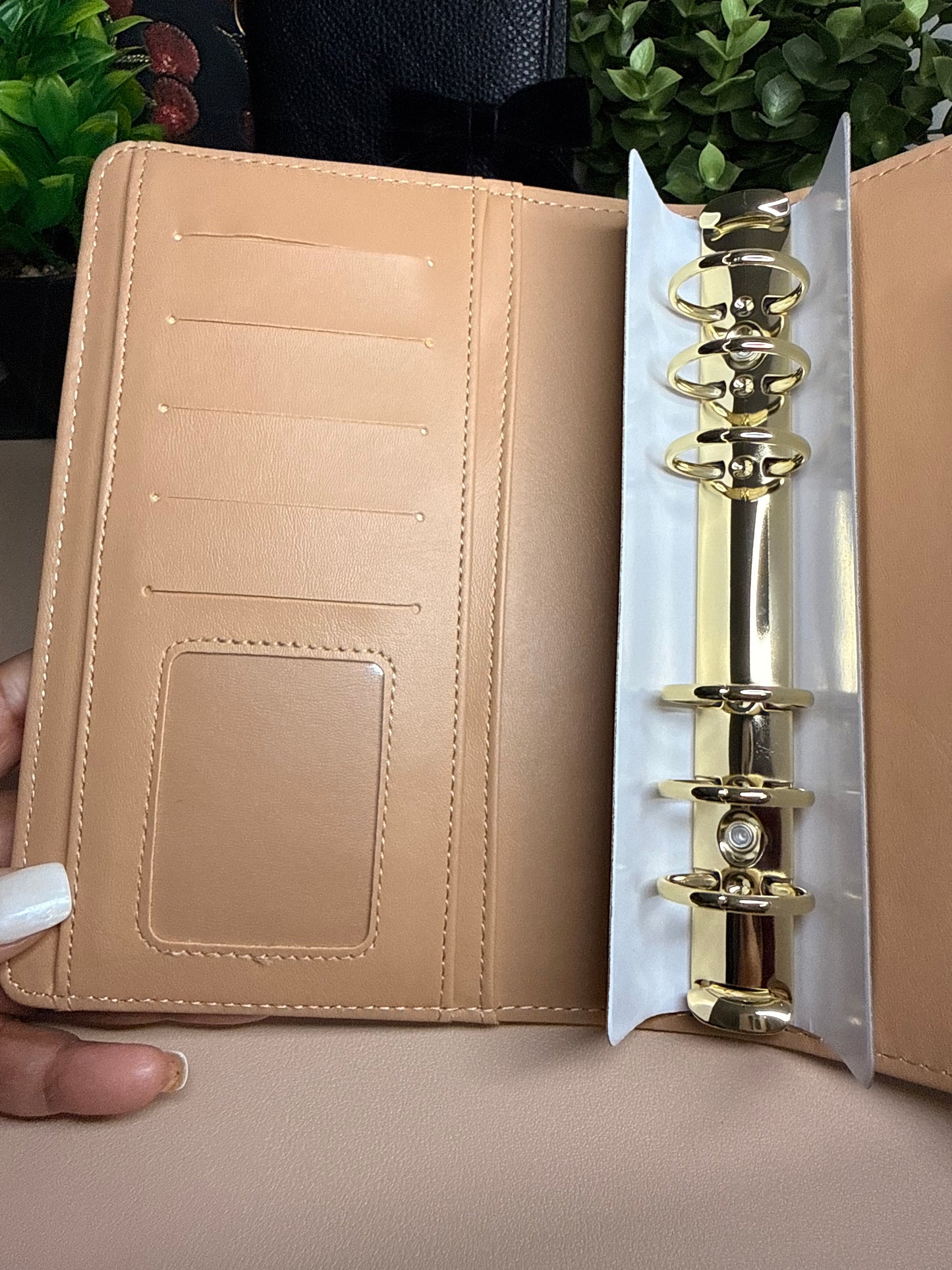 The Harlow – Textured Checkered Budget Binder (A6 Personal)