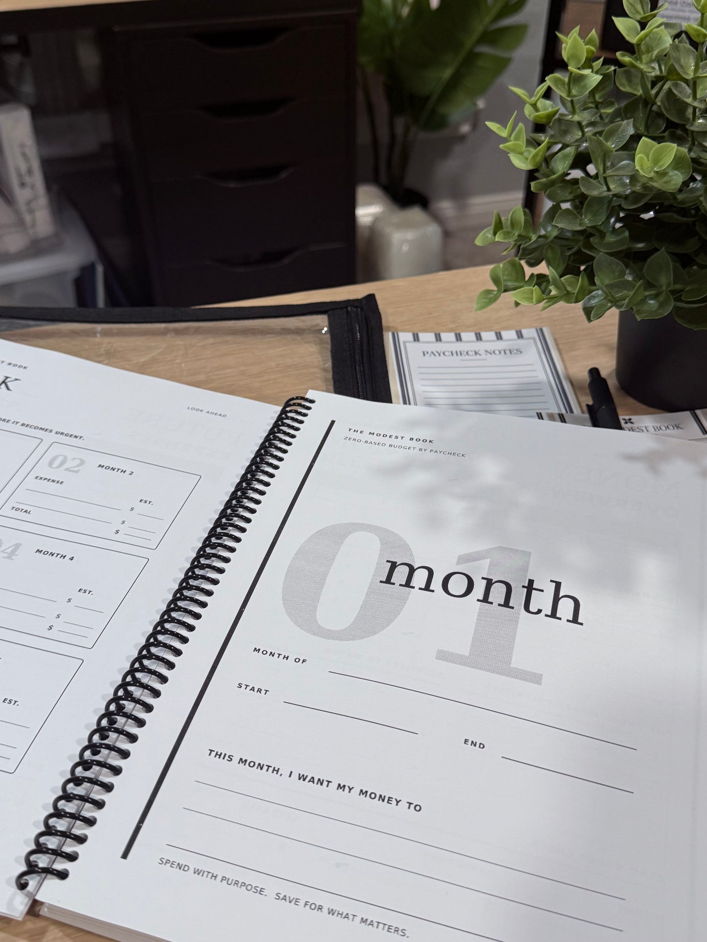 The Modest Book | 6-Month Budget Planner