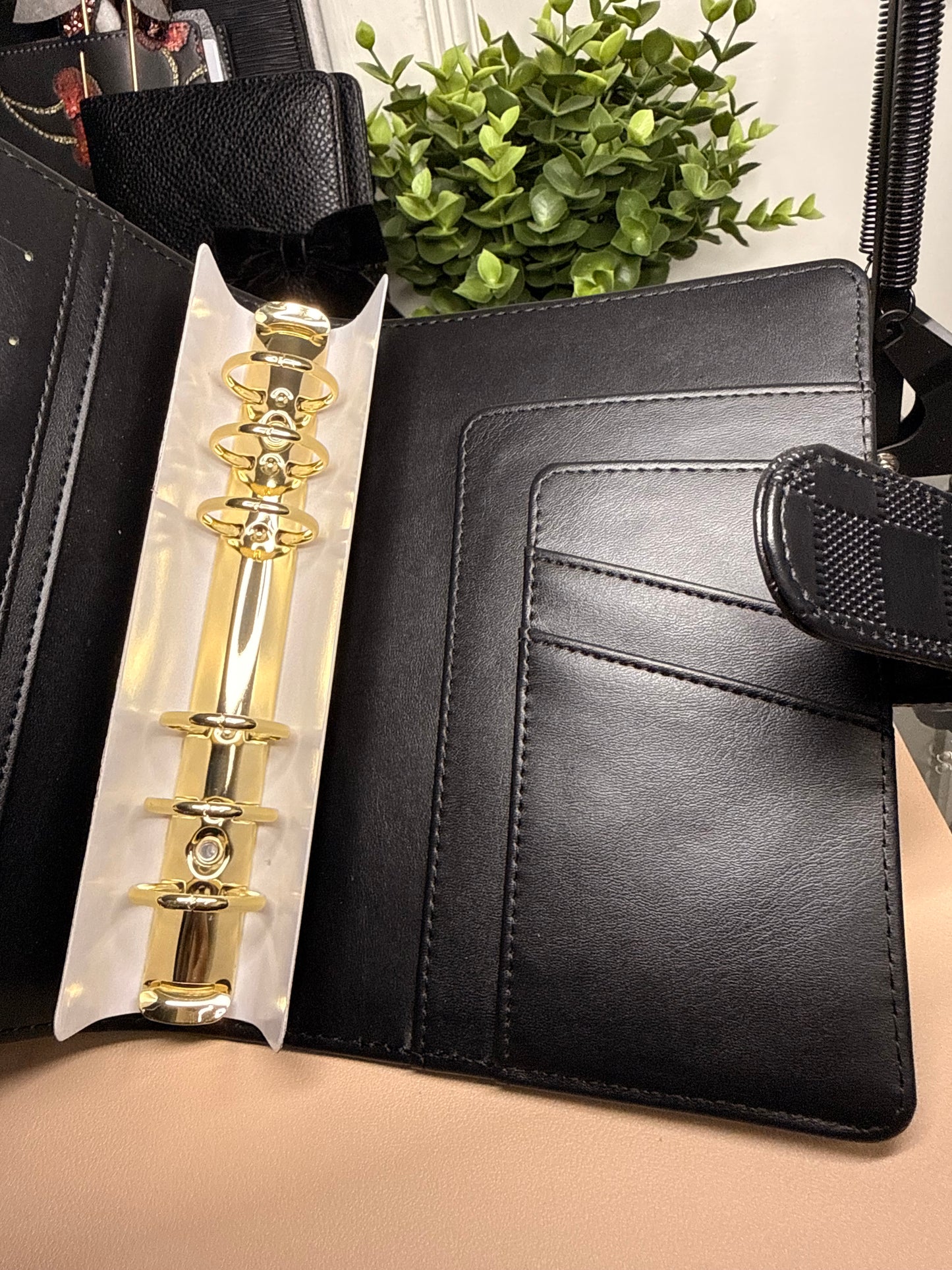 The Harlow – Textured Checkered Budget Binder (A6 Personal)