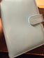 The Haze | A6 Personal Patent Leather Budget Binder with Gold Rings