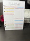 A5 Paycheck Breakdown Sheets