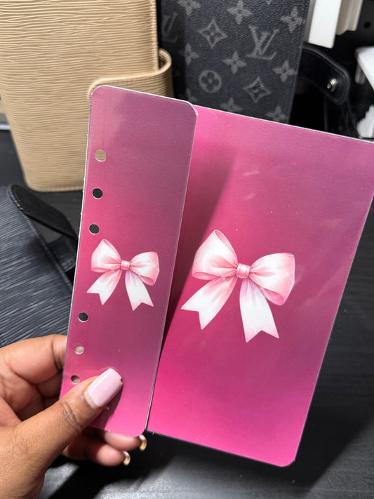 Bow Dashboard/Bookmark Duo- Pink