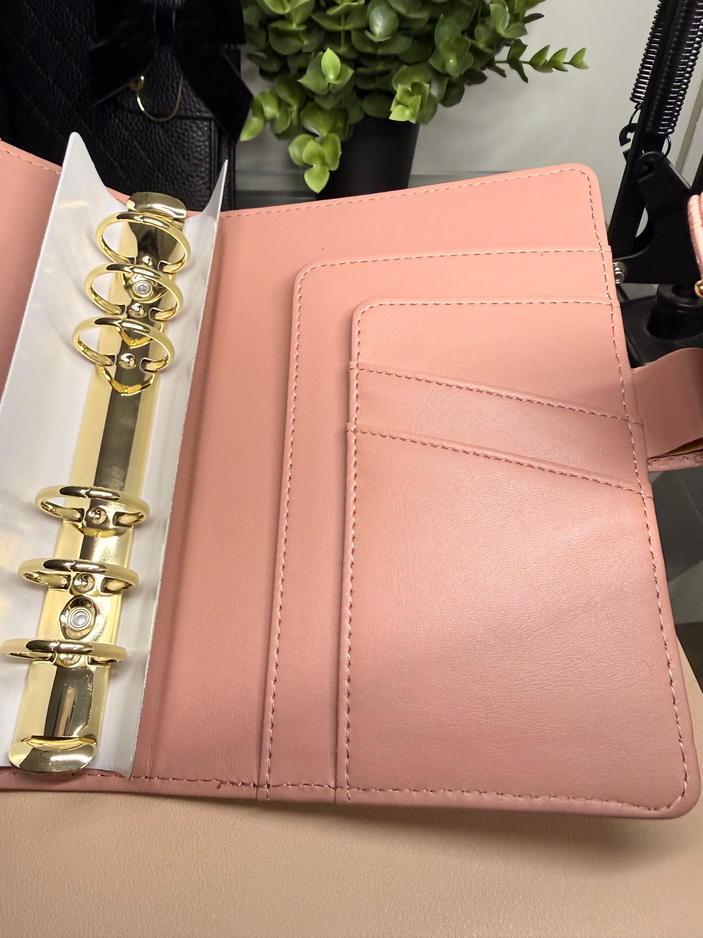 The Harlow – Textured Checkered Budget Binder (A6 Personal)