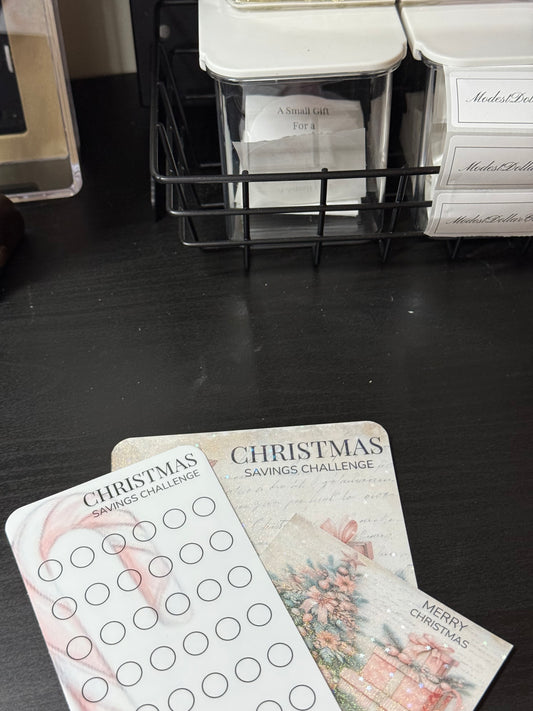 Christmas Savings Challenge Set- Pink