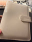 The Haze | A6 Personal Patent Leather Budget Binder with Gold Rings