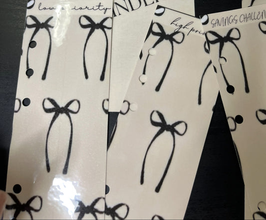 Bow Dashboard /Bookmark Duo- Multi Black