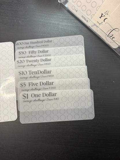 Denomination Savings Challenge Bundle – $1 to $100