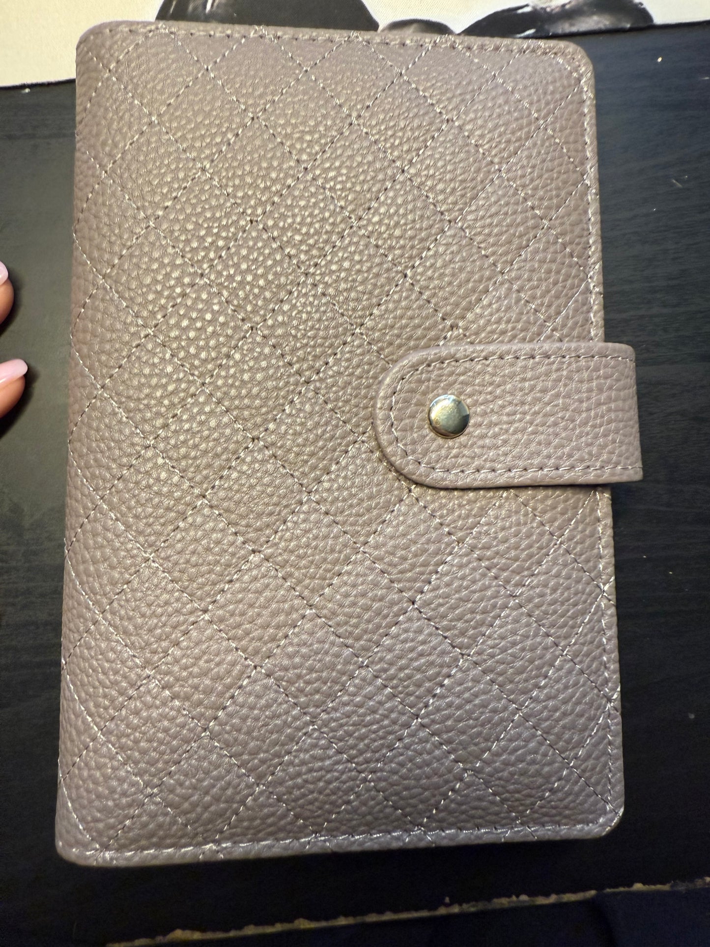 The Harmony– A6 Budget Binder | Gold Rings | Quilted Ring Binder