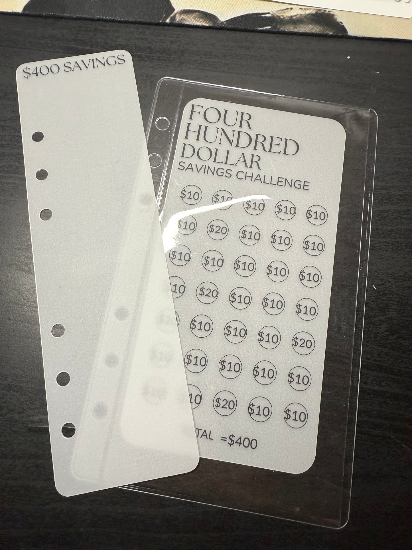 $2,500 Savings Challenge Collection – A6 Personal Savings Trackers, Bookmarks & Envelopes | Modest Dollar Co.