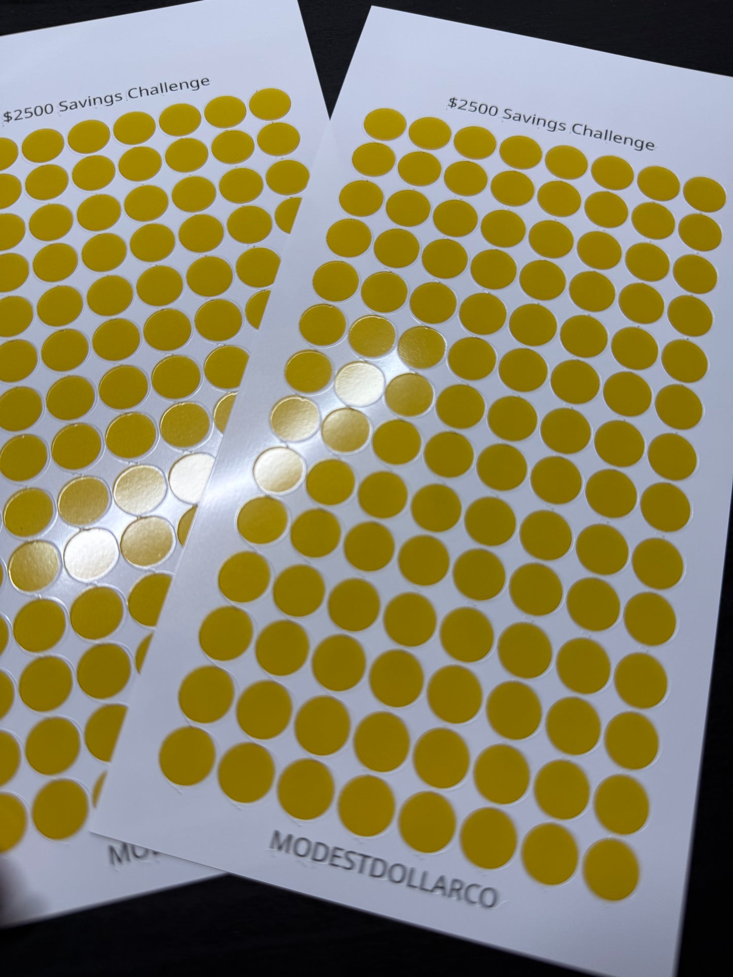 $2,500 Savings Challenge Collection – A6 Personal Savings Trackers, Bookmarks & Envelopes | Modest Dollar Co.