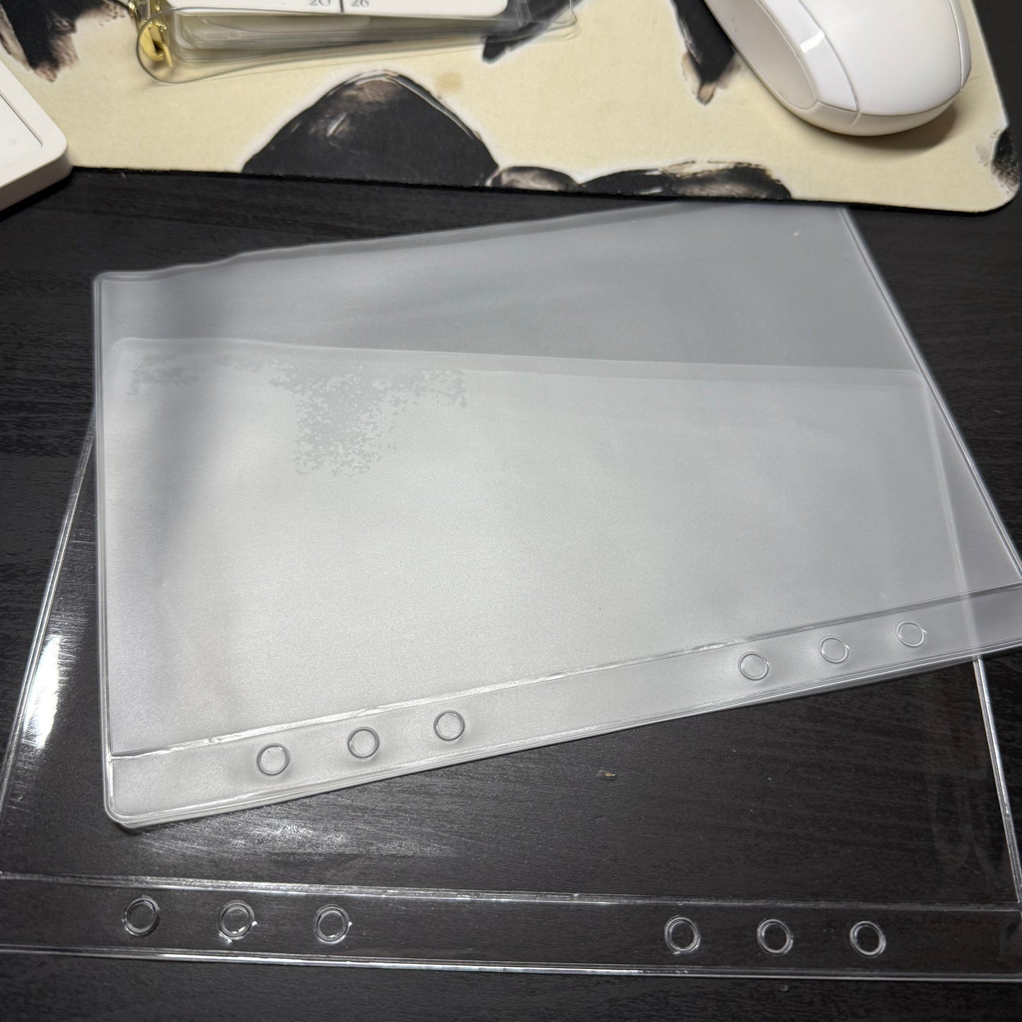 Soft PVC Cash Envelopes – Zipper less • Crystal Clear & Frosted • A7, A6 Personal, A5