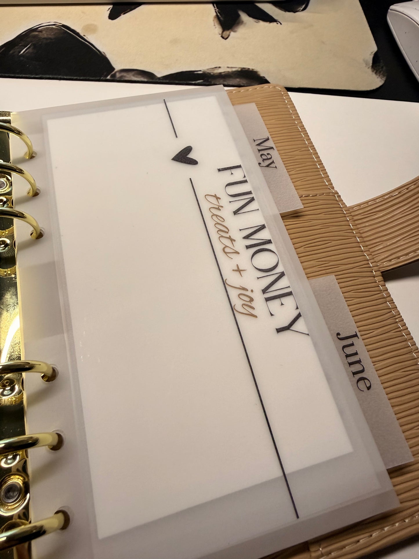 12-Month Calendar Tab Cards (Half-Punched) — Set of 12