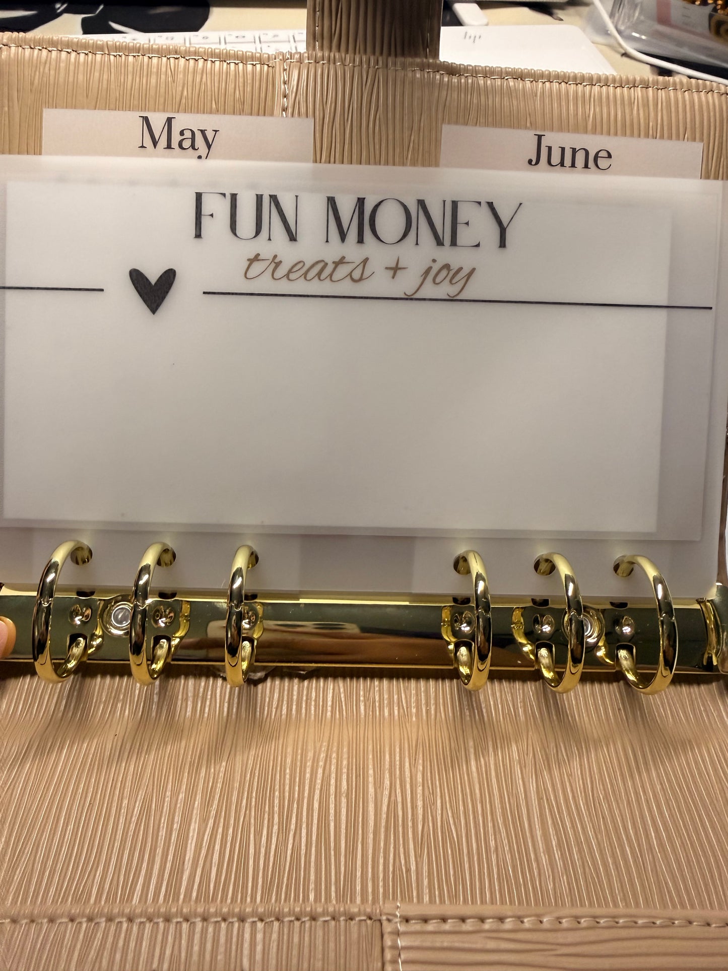 12-Month Calendar Tab Cards (Half-Punched) — Set of 12