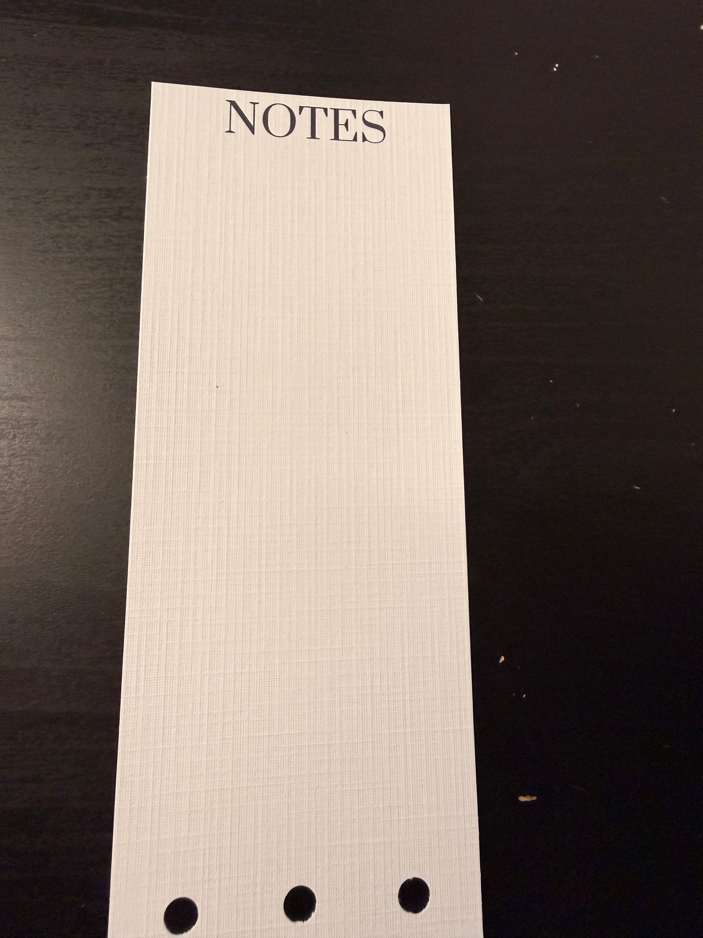 Custom Linen Tab Cards (Half-Punched) — A6 Personal or A5