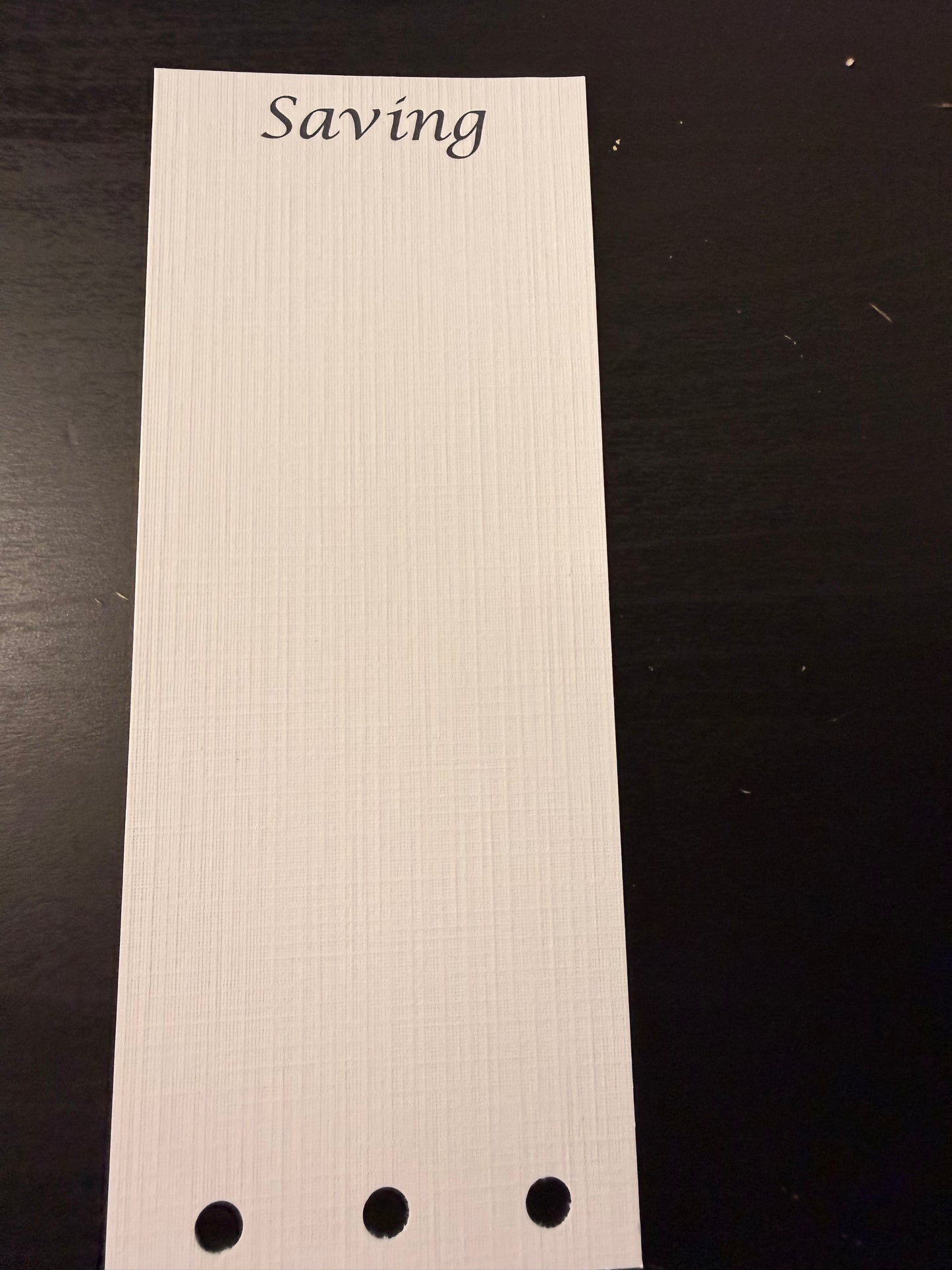 Custom Linen Tab Cards (Half-Punched) — A6 Personal or A5