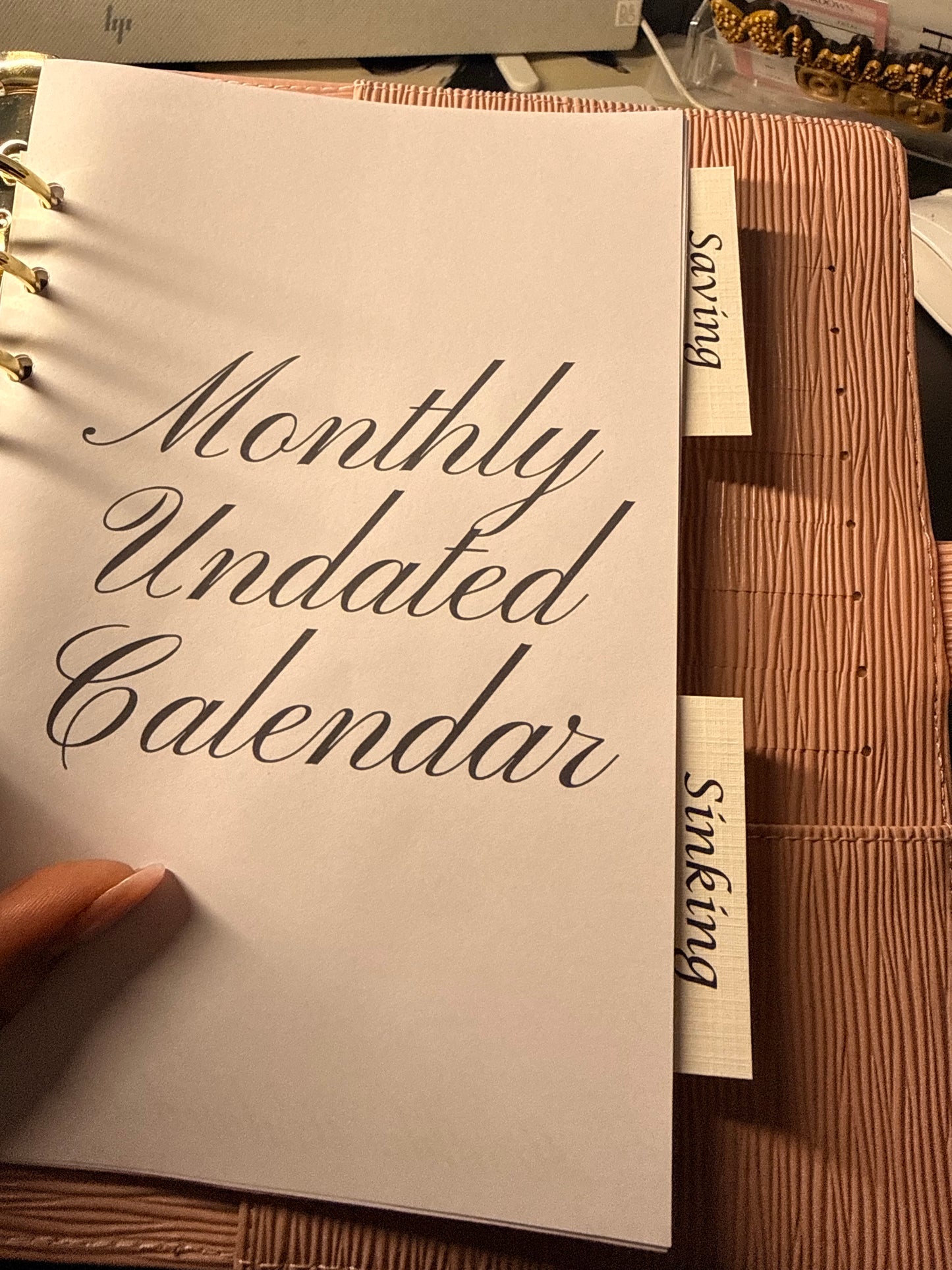 Custom Linen Tab Cards (Half-Punched) — A6 Personal or A5