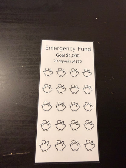 Emergency Fund Savings Challenge – A6 Personal