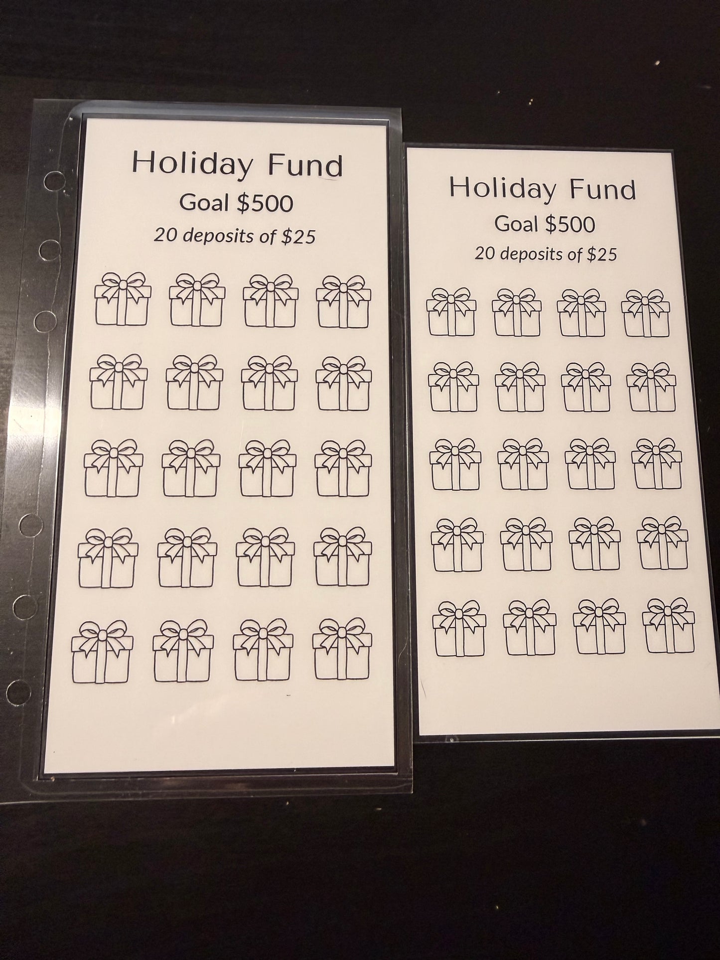 Holiday Fund Savings Challenge – A6 Personal