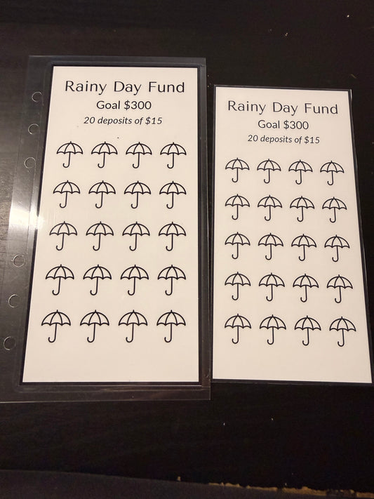 Rainy Day Fund Savings Challenge – A6 Personal
