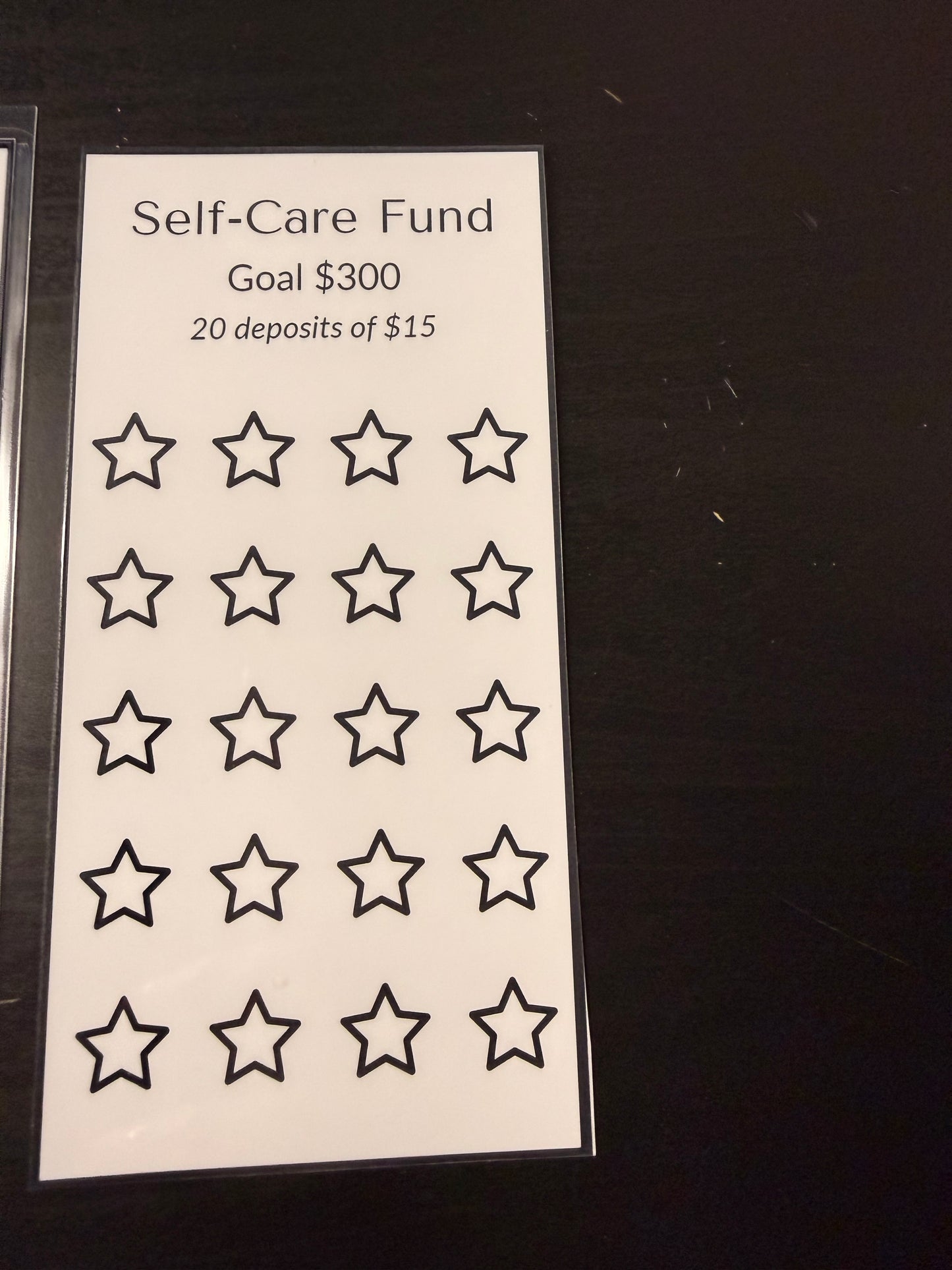 Self-Care Fund Savings Challenge – A6 Personal