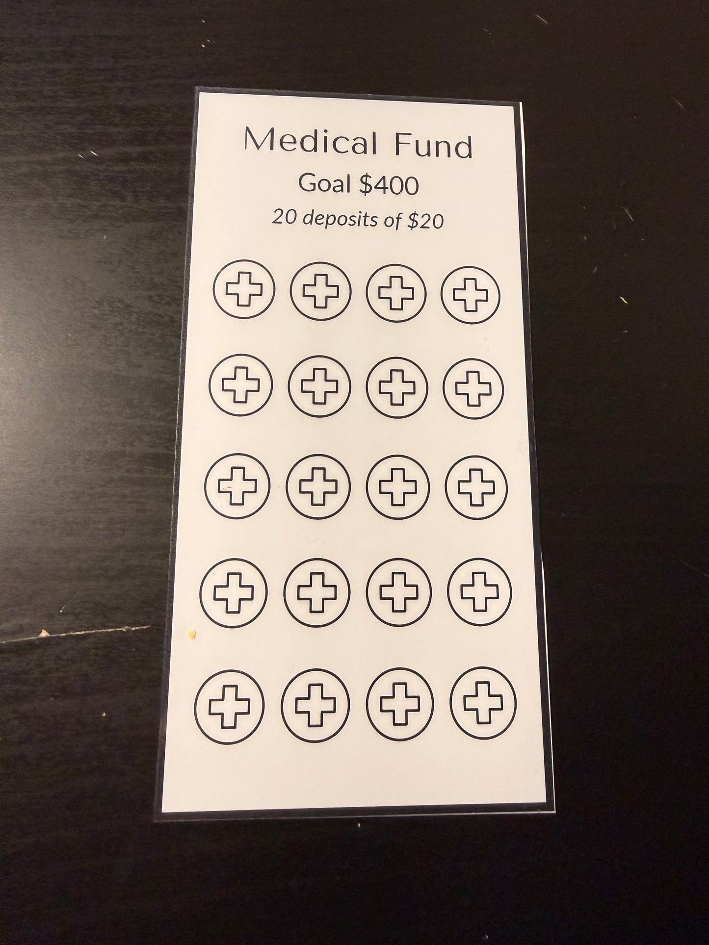 Medical Fund Savings Challenge – A6 Personal