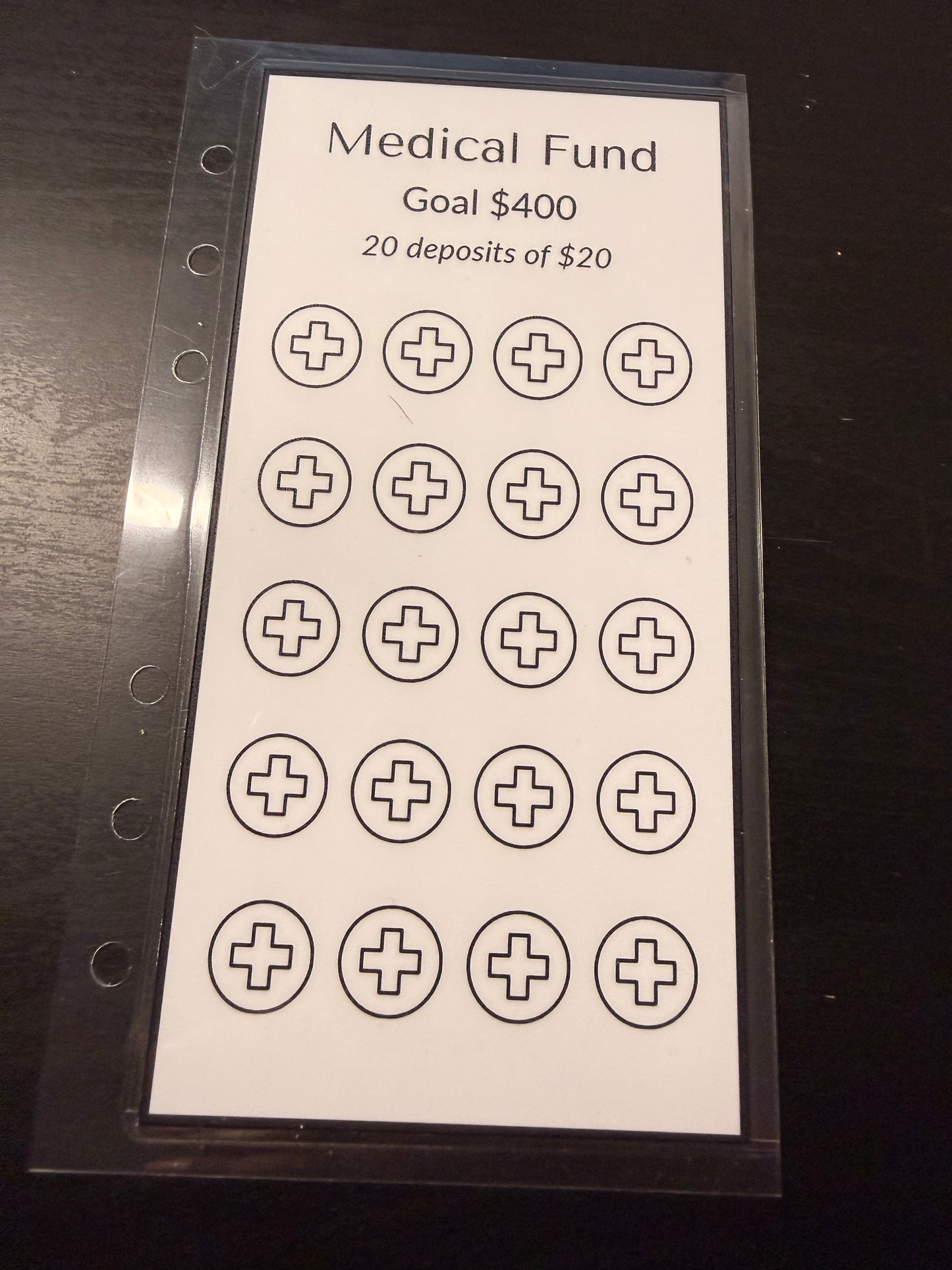 Medical Fund Savings Challenge – A6 Personal