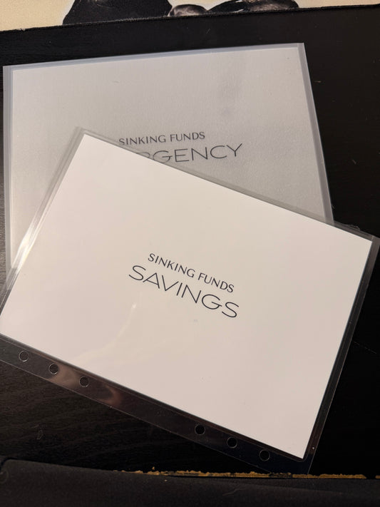 Minimalist Duo Label Cash Envelopes-A5 Size