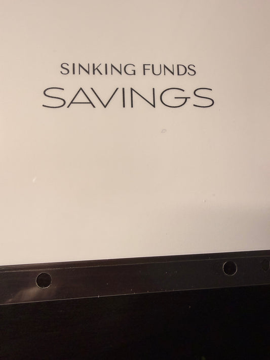 Minimalist Duo Label Cash Envelopes - A6 Personal Size