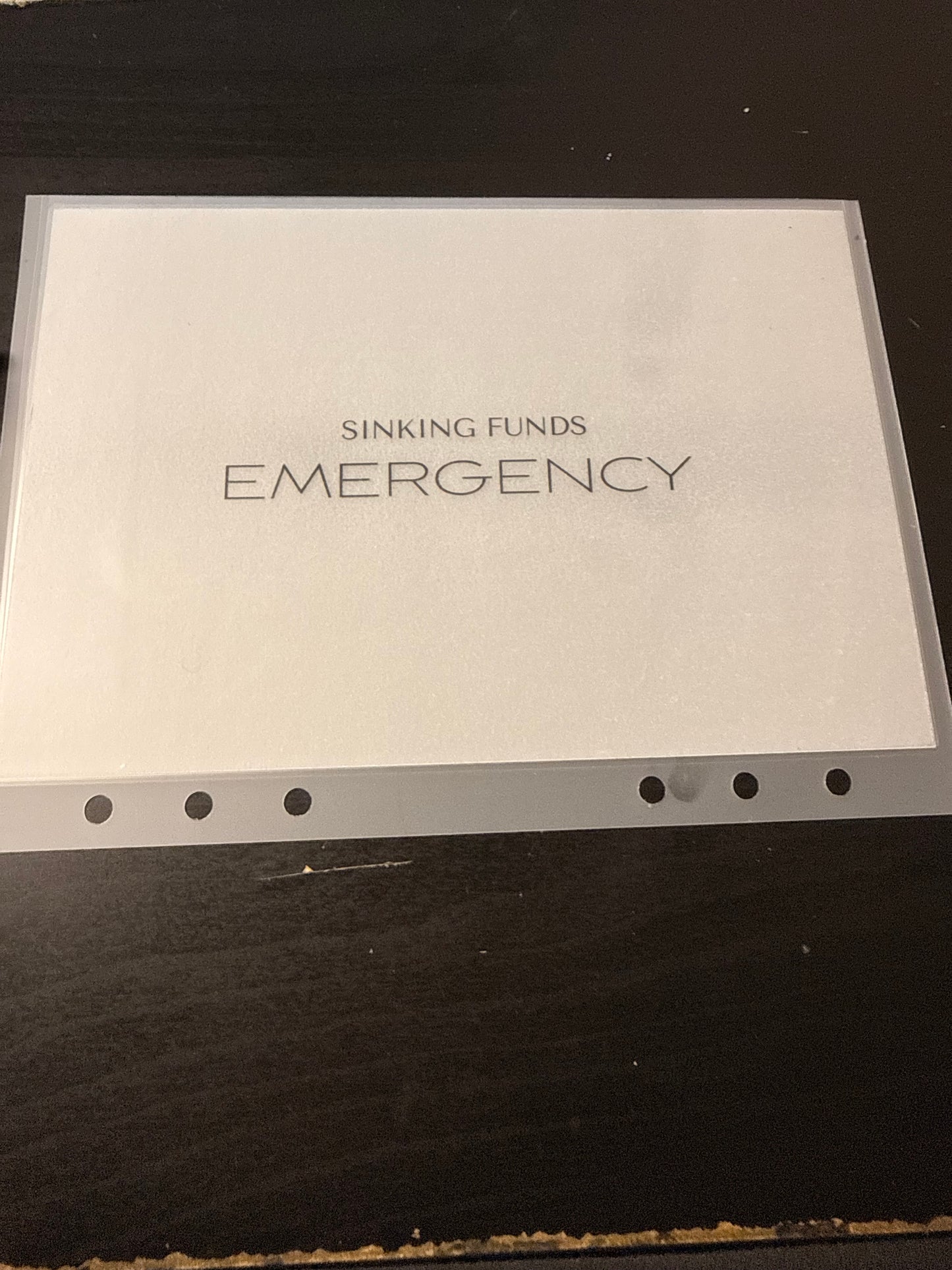 Minimalist duo-Cash Envelopes