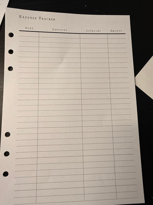 Expense Tracker Inserts - ModestDollarCo