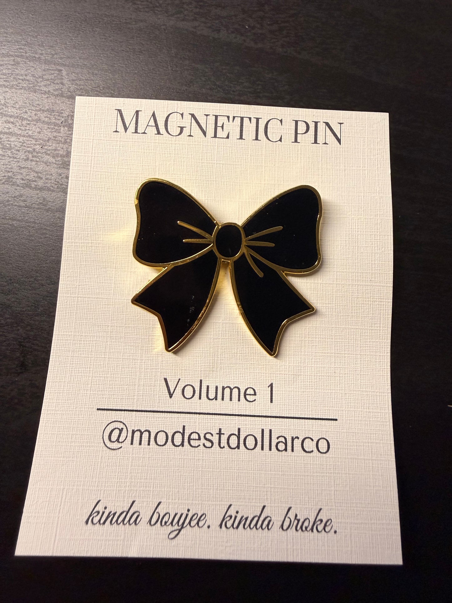 Bows Magnetic Pin — Color Options