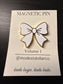 Bows Magnetic Pin — Color Options