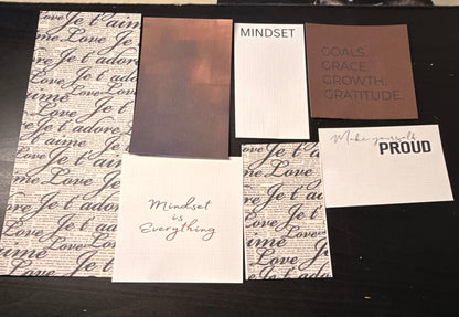 BINDER DECOR PACK — Linen Junk Journal Cards (7-Pack)