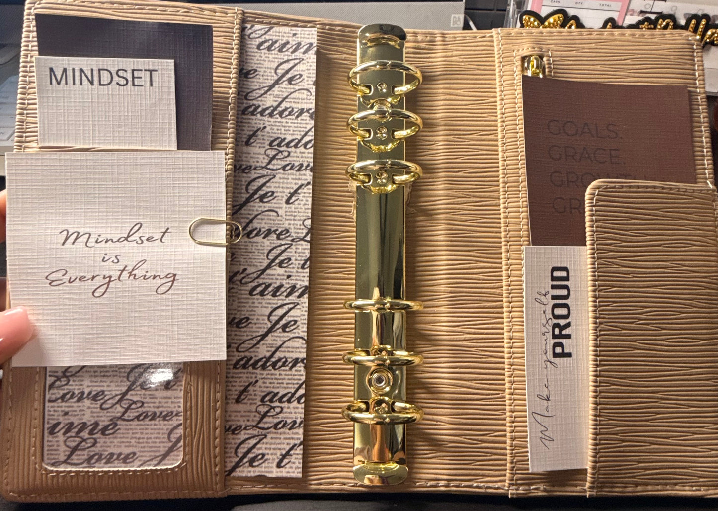 BINDER DECOR PACK — Linen Junk Journal Cards (7-Pack)