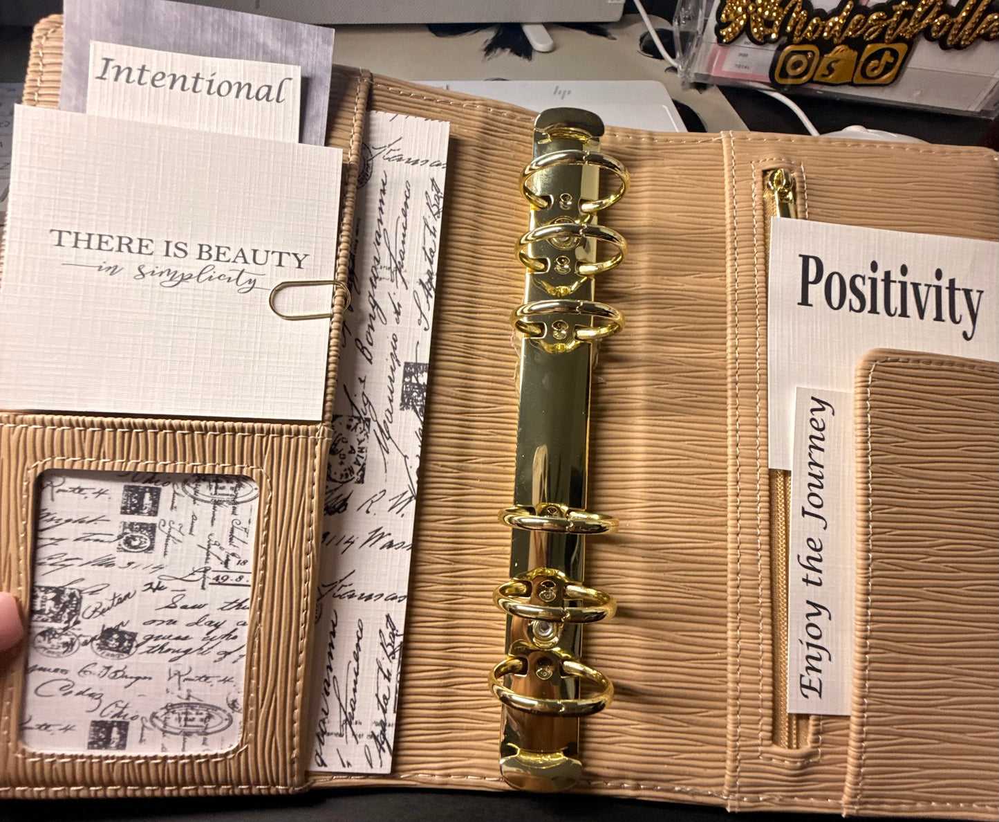 BINDER DECOR PACK — Linen Junk Journal Cards (7-Pack)