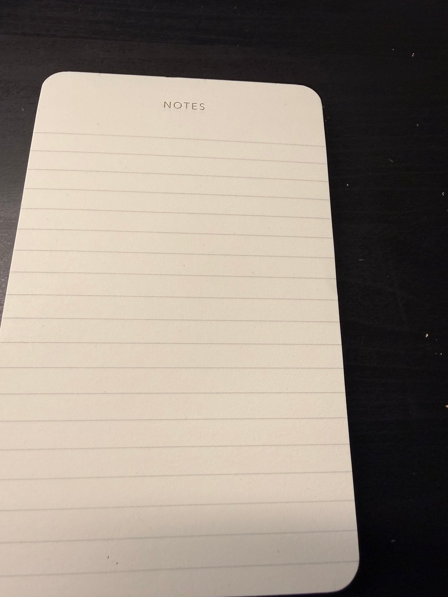 Minimal Notes Notepad — Lined Tear off pad