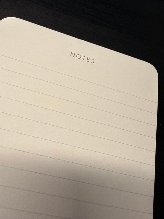 Minimal Notes Notepad — Lined Tear off pad