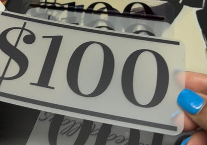 Cash Placeholder — Double Line