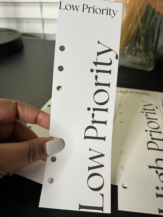 Low/High Priority Dashboard-Bookmark Combo