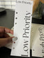 Low/High Priority Dashboard-Bookmark Combo