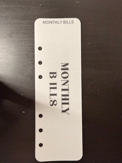 Minimalist Budget Bookmark | Multiple Options