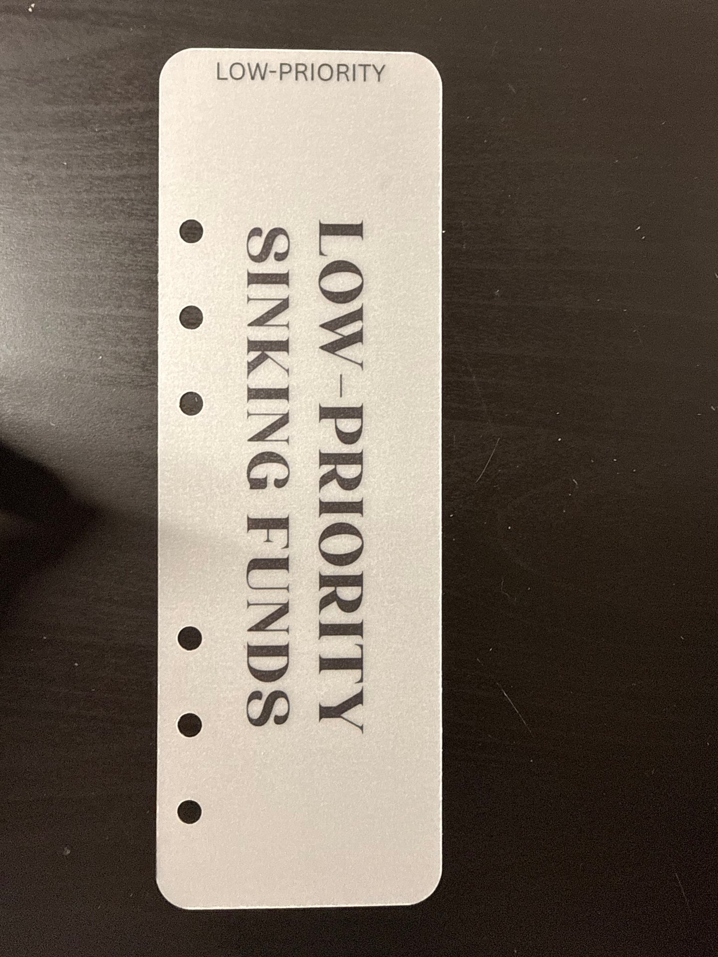 Minimalist Budget Bookmark | Multiple Options