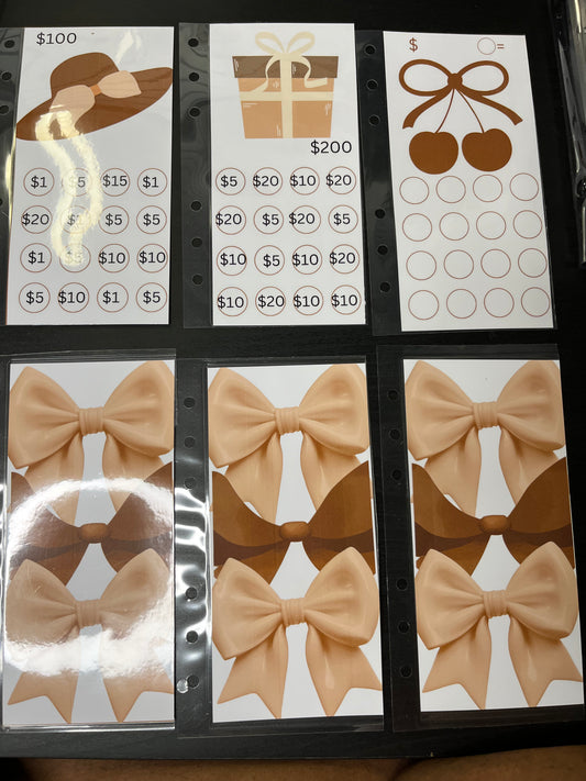 Bow Saving Tracker/ Envelope Duo-Brown