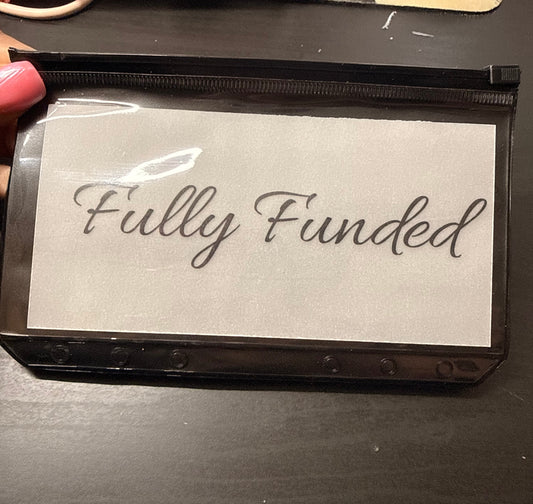 Black PVC Cash Envelopes A6